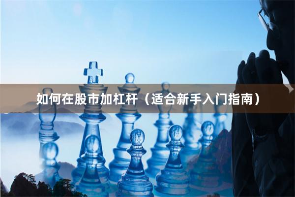 如何在股市加杠杆（适合新手入门指南）